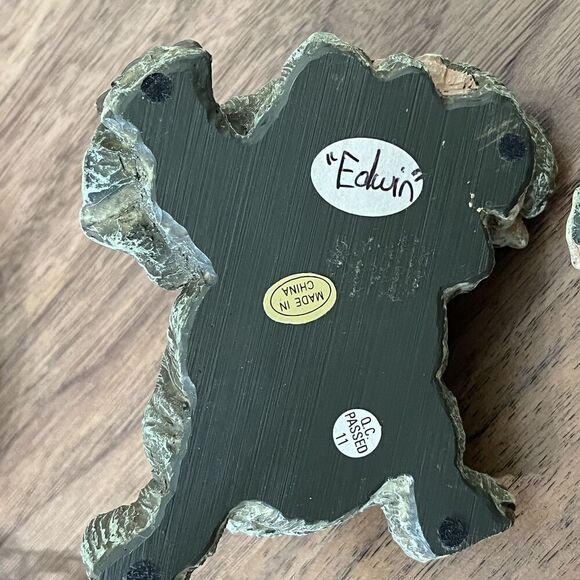 Baby Elephant Playful Collectors Resin Figurines VTG Edwin/ Ernest & Elden RARE - Picture 13 of 16